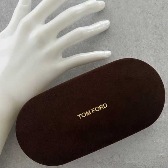 TOM FORD Elegant Eyewear Hard Case, Brown NEW main image 7